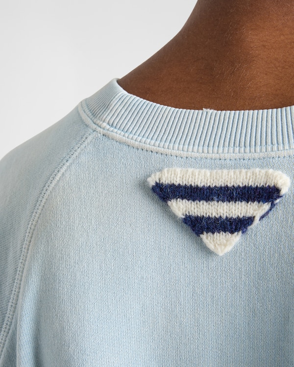 Felpa girocollo in cotone Felpa girocollo in cotone