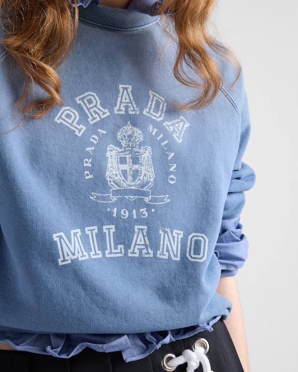 Cotton crew-neck sweatshirt Cotton crew-neck sweatshirt