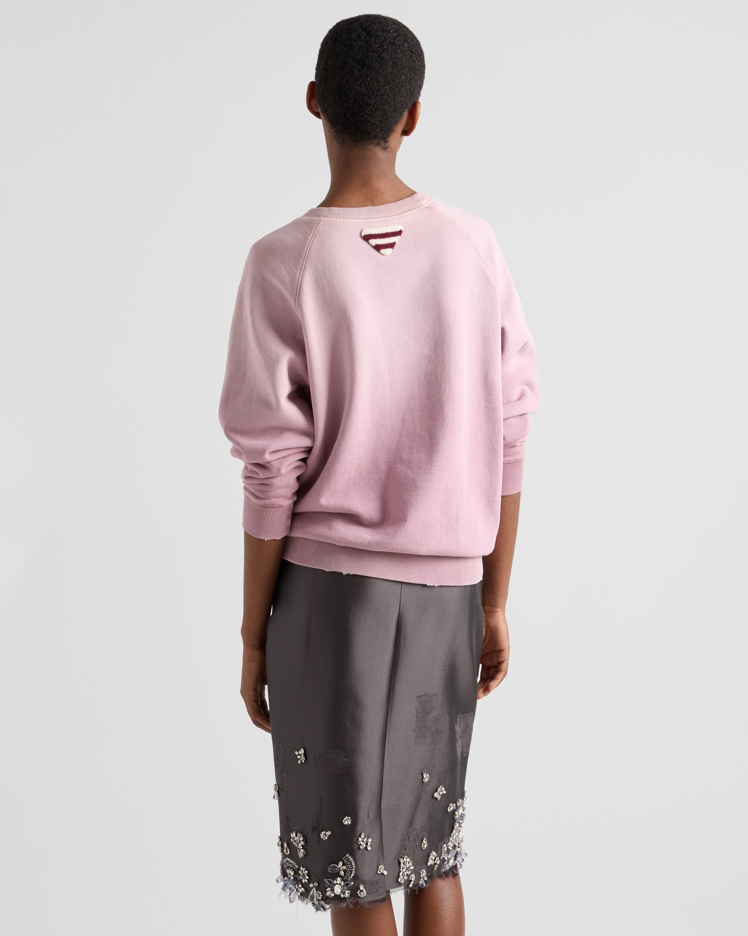 PRADA フリツニットショト P214ISOOO14FF F0D65 24SS】新作 アーガイルニット ウール ポロシャツ ◇プラダ