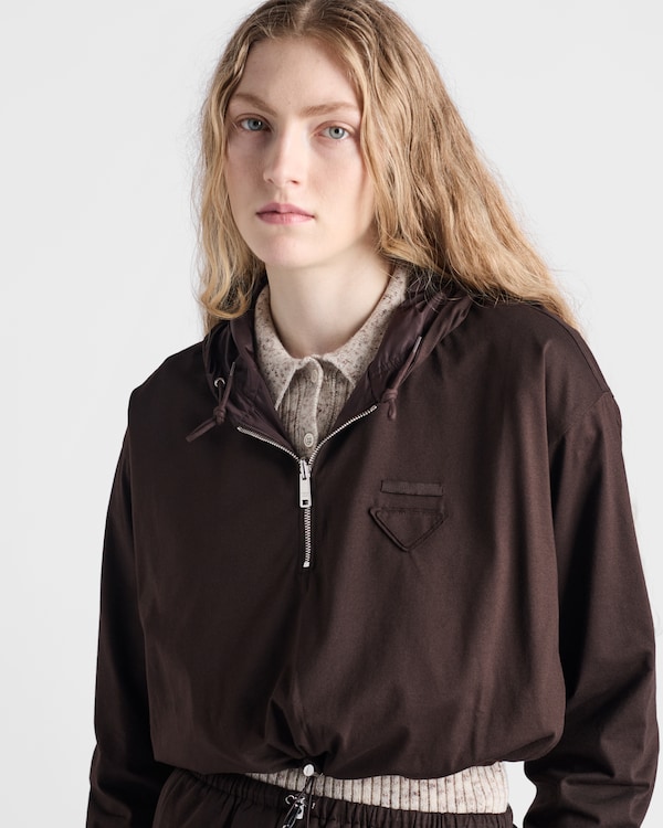 リバーシブルコットンジャージーx Re-Nylon フーディー リバーシブルコットンジャージーx Re-Nylon フーディー