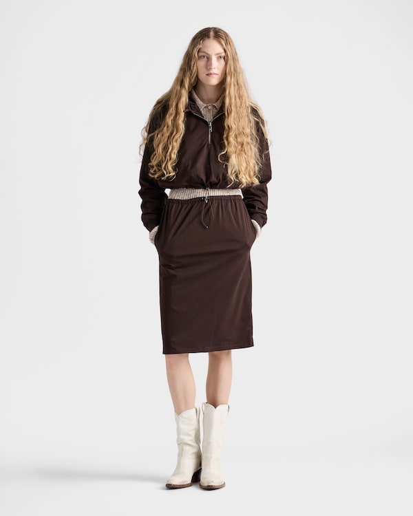 リバーシブルコットンジャージーx Re-Nylon フーディー リバーシブルコットンジャージーx Re-Nylon フーディー