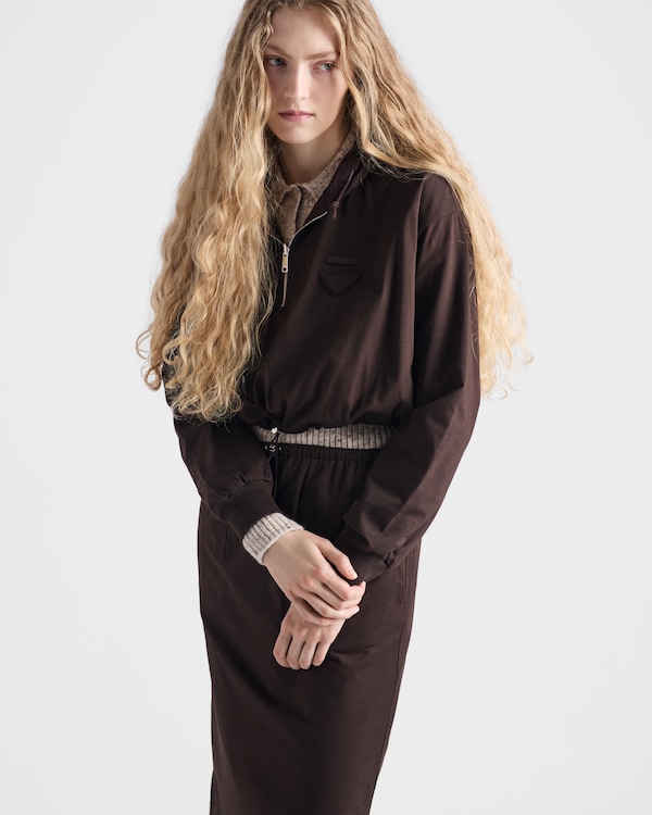 リバーシブルコットンジャージーx Re-Nylon フーディー リバーシブルコットンジャージーx Re-Nylon フーディー