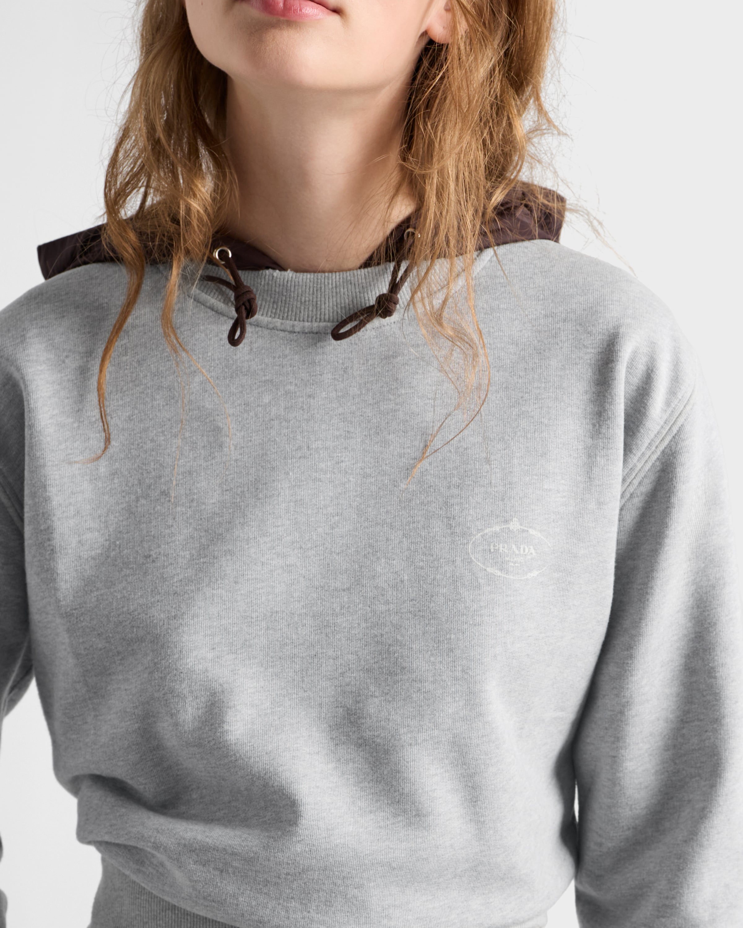 Cotton crew-neck sweatshirt