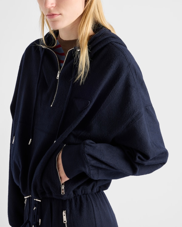 フリースxジャージー フーディー フリースxジャージー フーディー