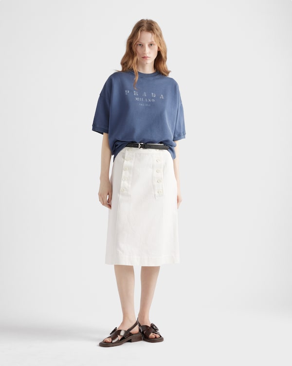 Short-sleeved cotton sweatshirt Short-sleeved cotton sweatshirt