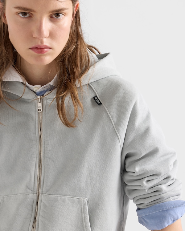 Cotton hoodie jacket - Marble Gray Cotton hoodie jacket - Marble Gray