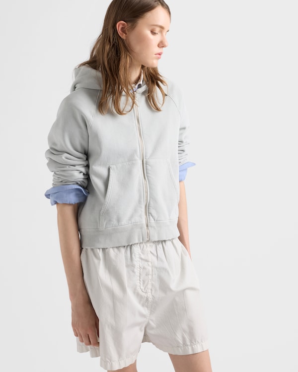 Cotton hoodie jacket - Marble Gray Cotton hoodie jacket - Marble Gray