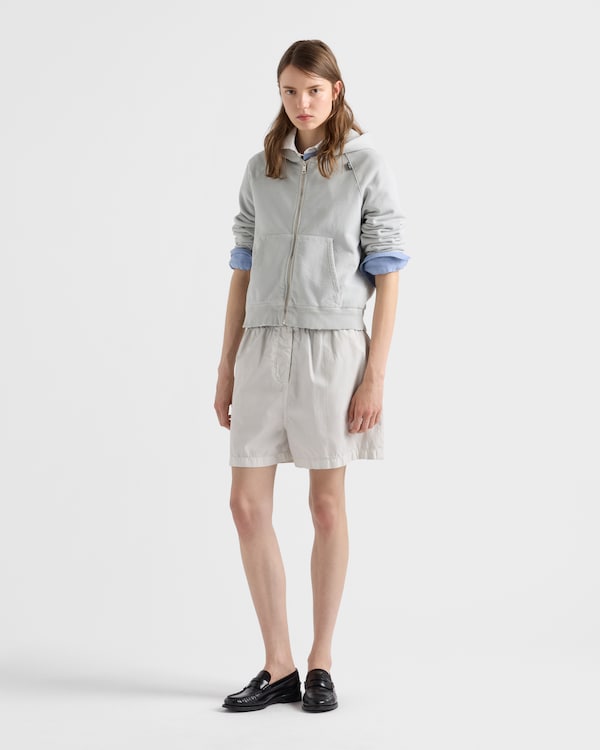 Cotton hoodie jacket - Marble Gray Cotton hoodie jacket - Marble Gray