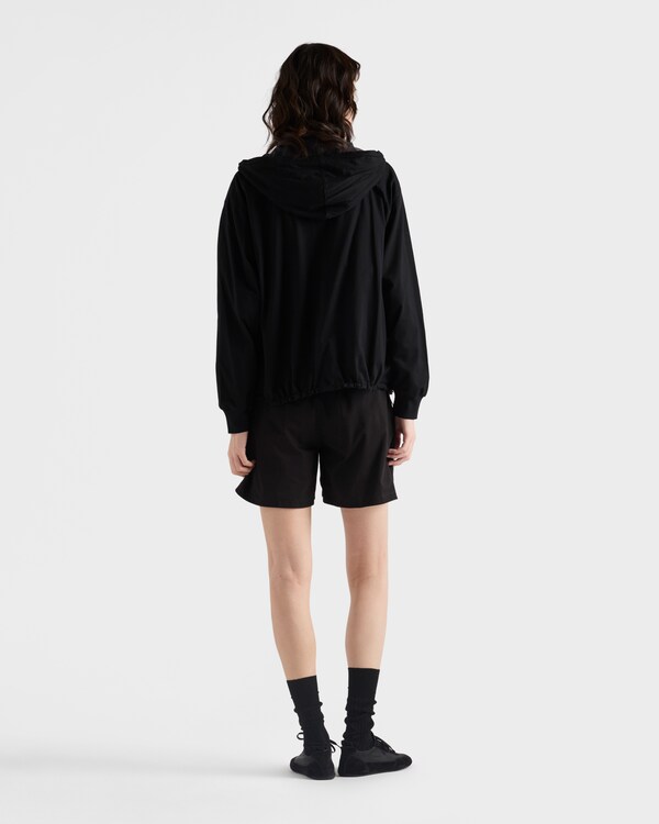 Reversible jersey hoodie Reversible jersey hoodie