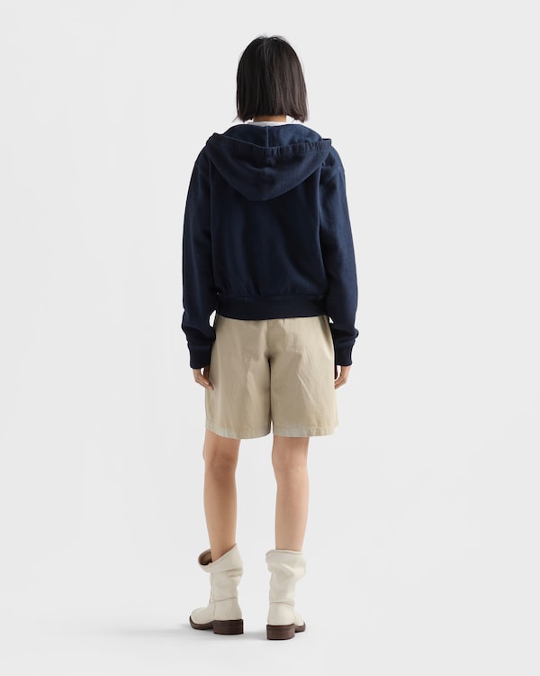 Cotton hoodie jacket - Navy Cotton hoodie jacket - Navy