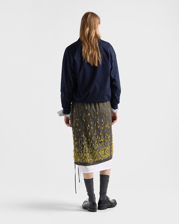 Reversible jersey blouson jacket - Navy Reversible jersey blouson jacket - Navy