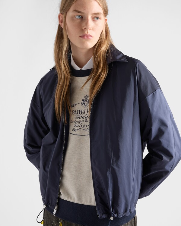 Reversible jersey blouson jacket - Navy Reversible jersey blouson jacket - Navy