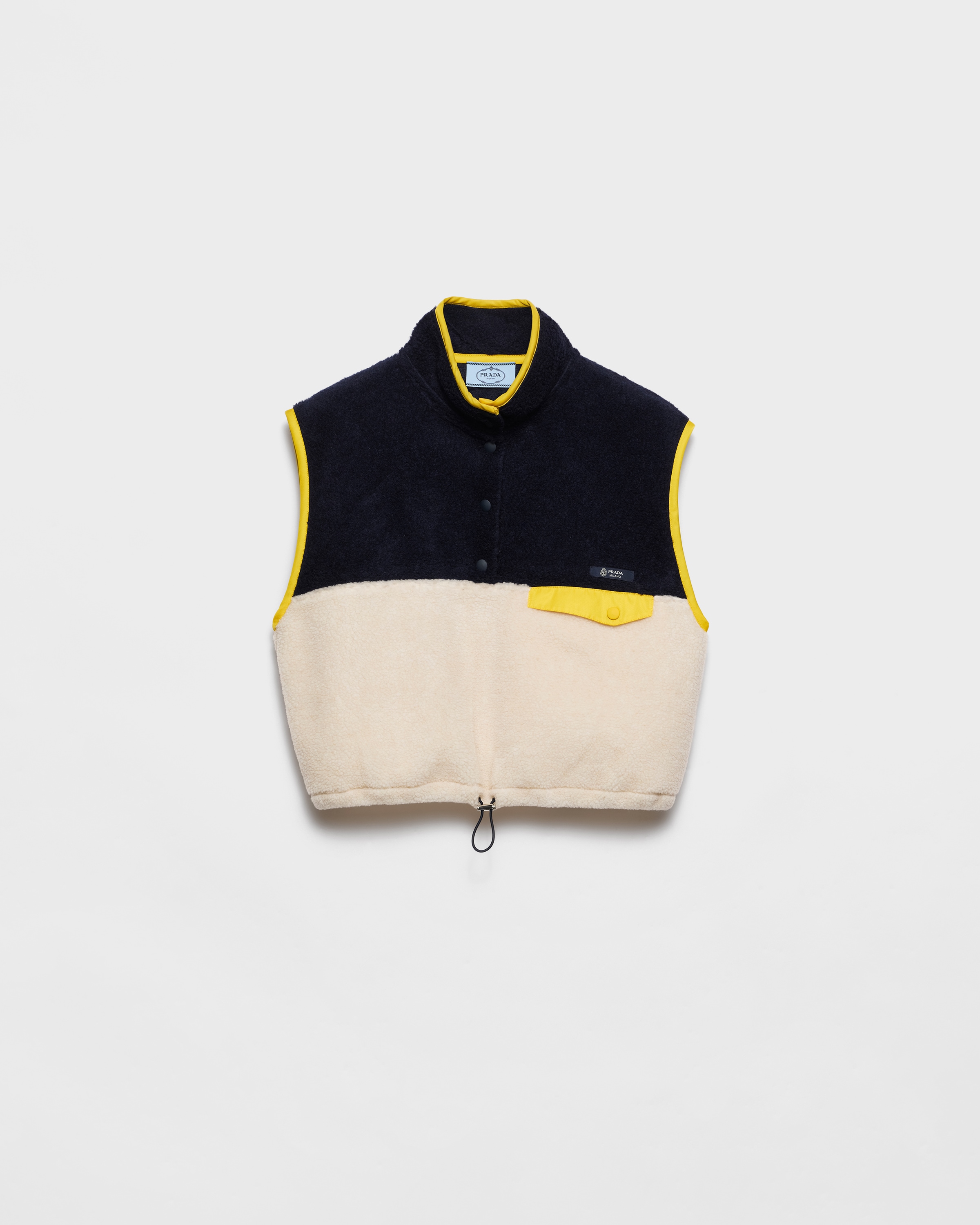 Prada Pile turtleneck blouson vest