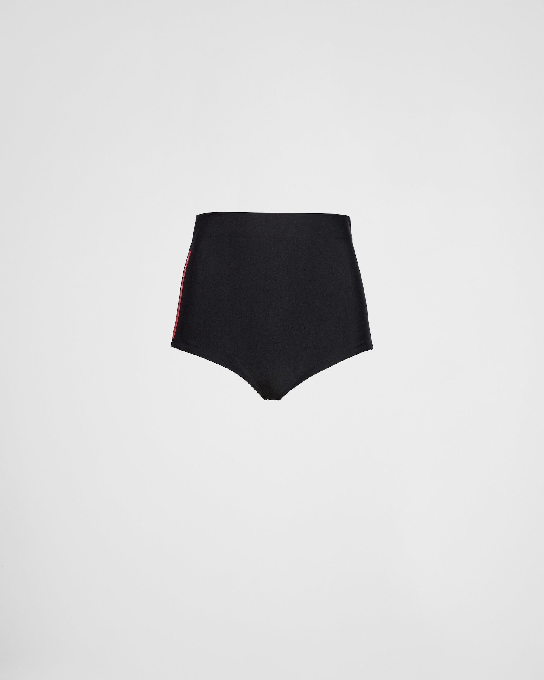 Black Stretch Jersey Swim Shorts | PRADA