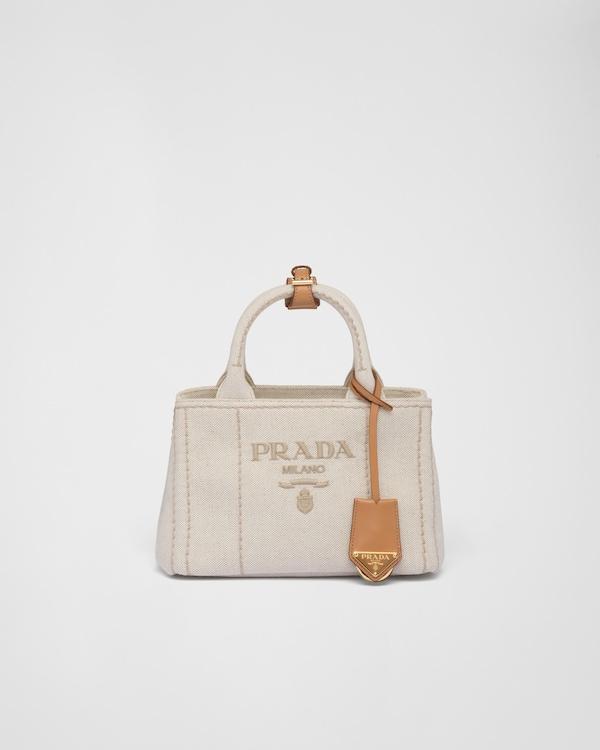 PRADA【国内発】日本限定 コットンキャンバス ミニハンドバッグ