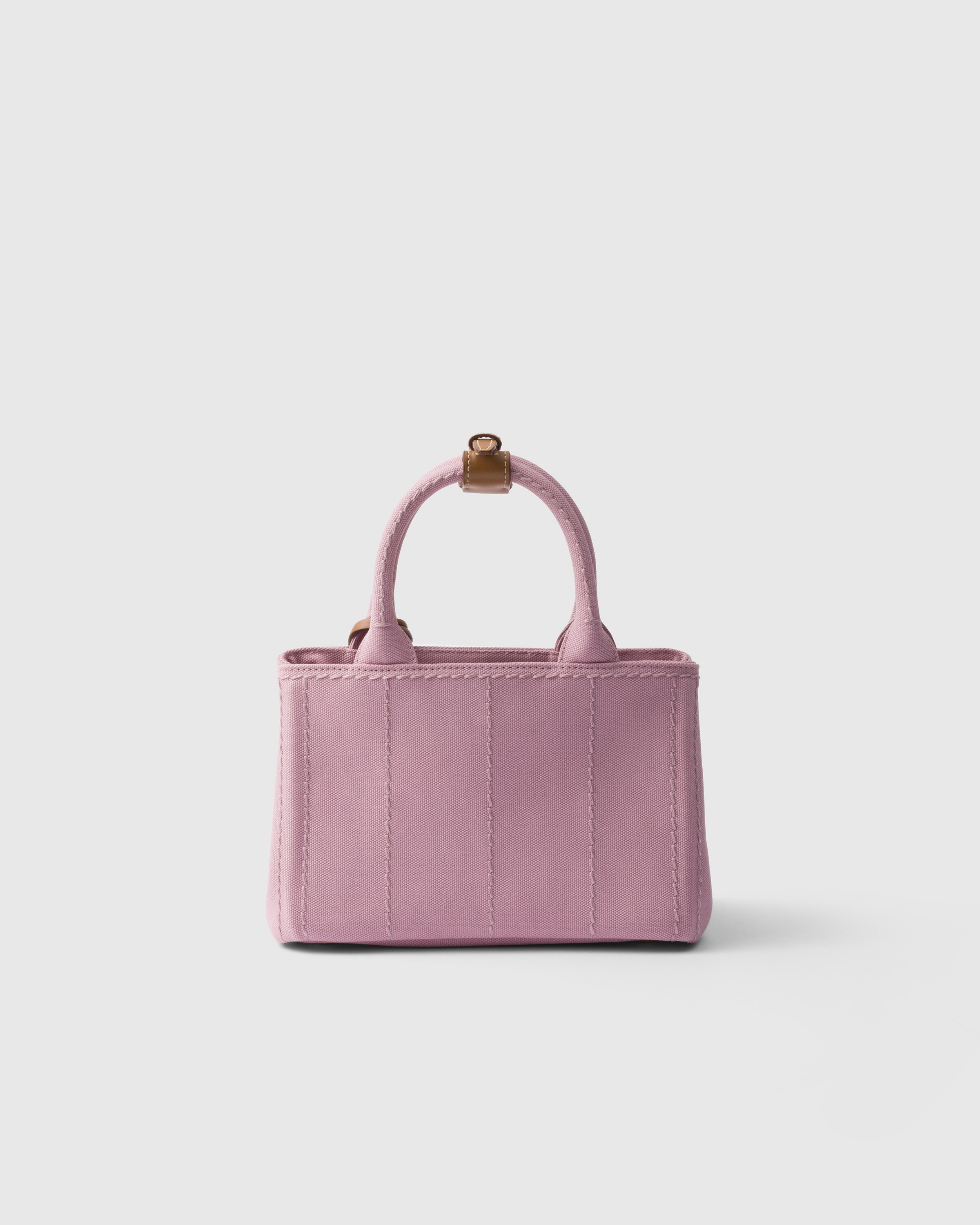 ピンク コットンキャンバス ミニハンドバッグ | PRADA