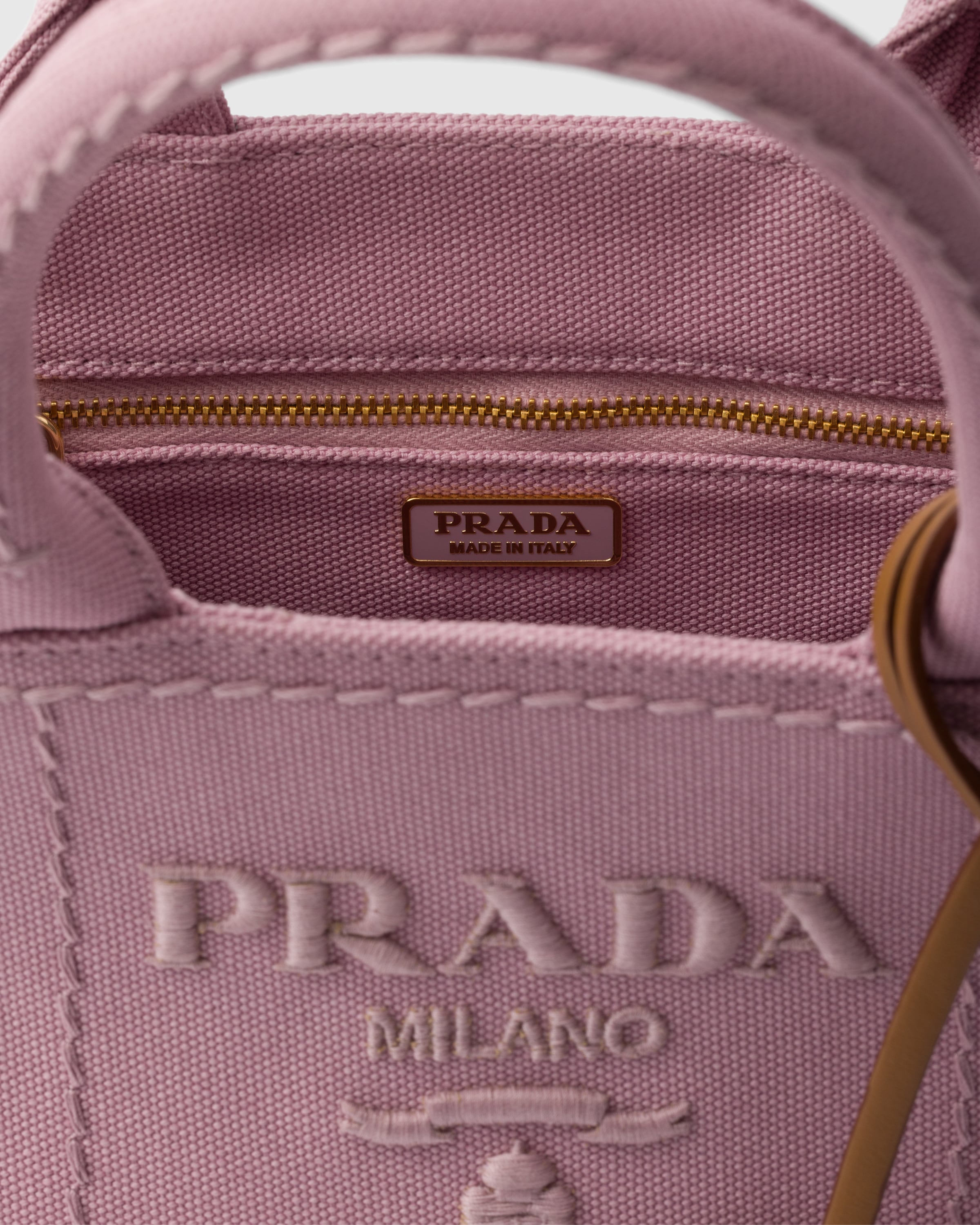 Prada Jardinière cotton canvas mini handbag