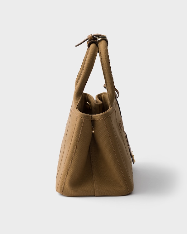 Prada Jardinière Mini-Handtasche aus Baumwoll-Canvas Prada Jardinière Mini-Handtasche aus Baumwoll-Canvas