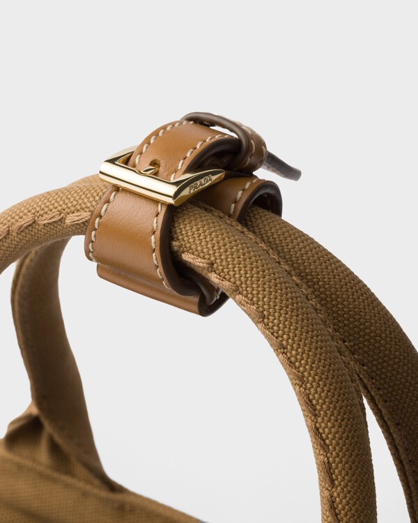 Prada Jardinière Mini-Handtasche aus Baumwoll-Canvas Prada Jardinière Mini-Handtasche aus Baumwoll-Canvas