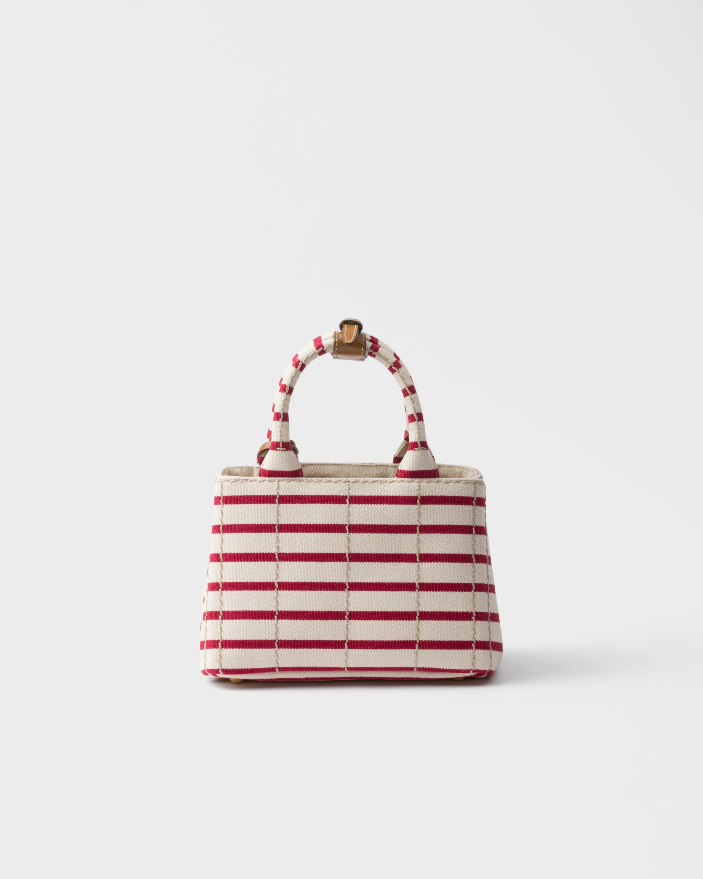 Prada Striped Cotton Canvas Mini-bag