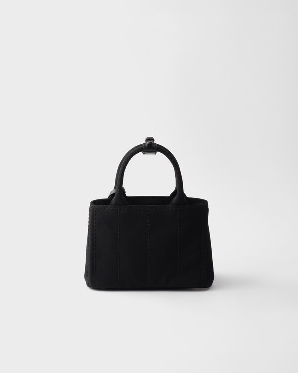 Prada Jardinière cotton canvas mini-bag - Black Prada Jardinière cotton canvas mini-bag - Black