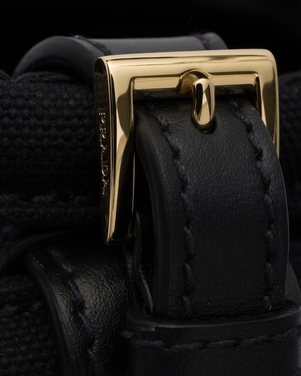 Prada Jardinière cotton canvas mini-bag - Black Prada Jardinière cotton canvas mini-bag - Black