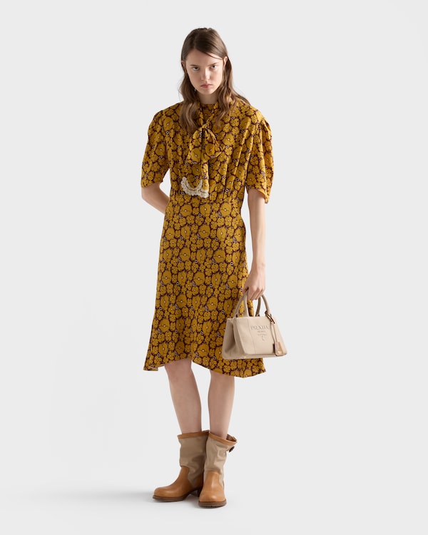 Prada Jardinière cotton canvas mini-bag - Cord Prada Jardinière cotton canvas mini-bag - Cord