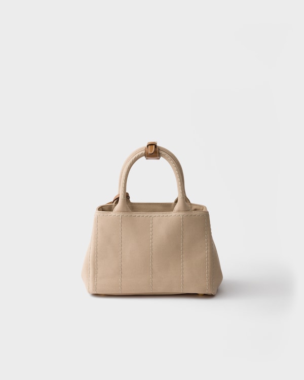 حقيبة Prada Jardinière ميني من كانفا القطن - كورد حقيبة Prada Jardinière ميني من كانفا القطن - كورد