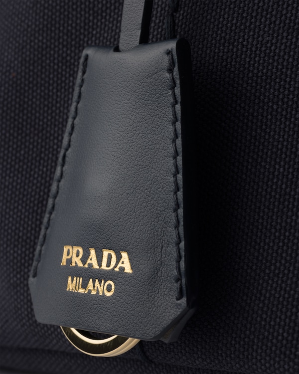 Prada Jardinière cotton canvas mini-bag - Baltic Blue Prada Jardinière cotton canvas mini-bag - Baltic Blue