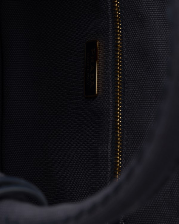 Prada Jardinière cotton canvas mini-bag - Baltic Blue Prada Jardinière cotton canvas mini-bag - Baltic Blue