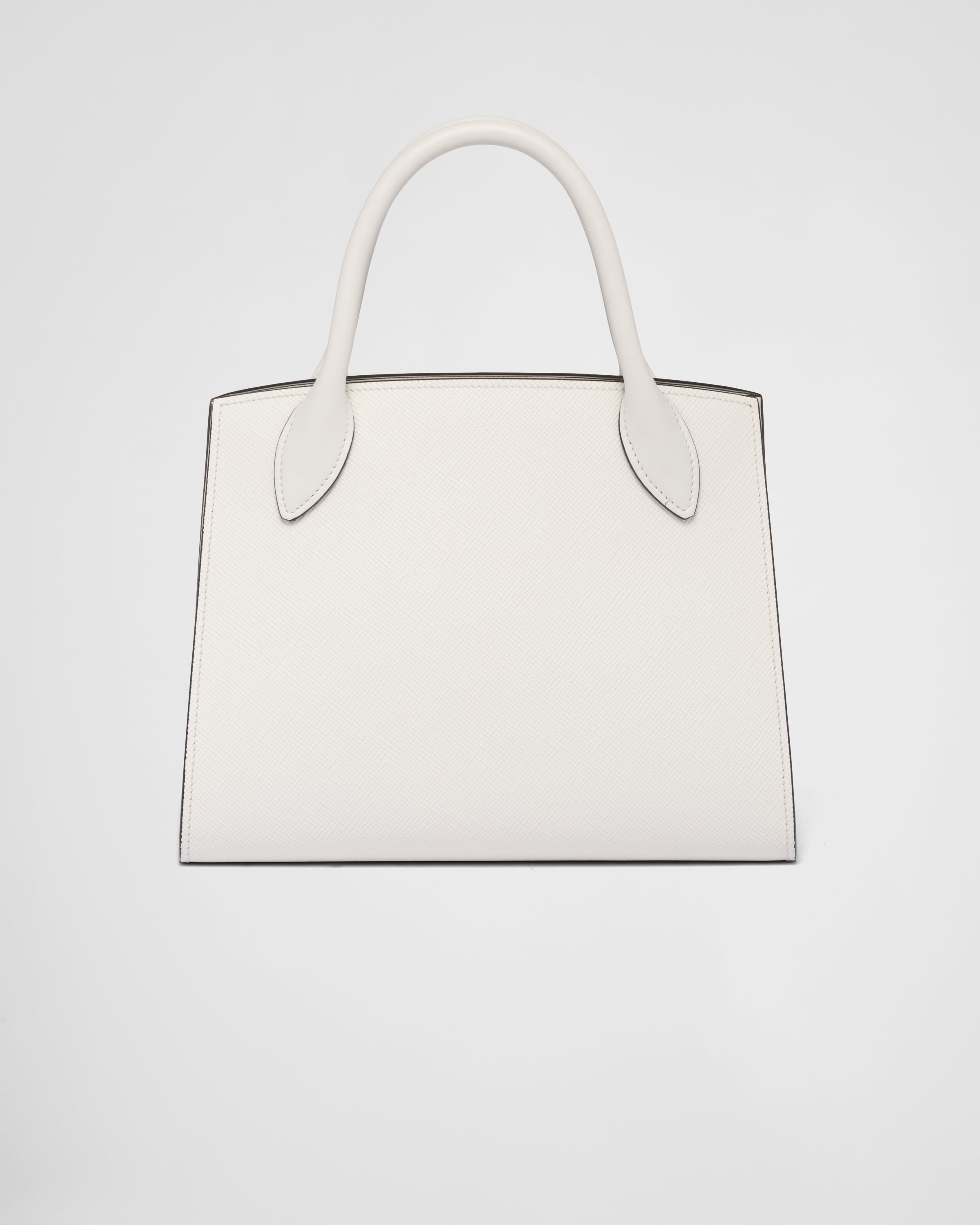 White Prada Monochrome Small Saffiano Bag