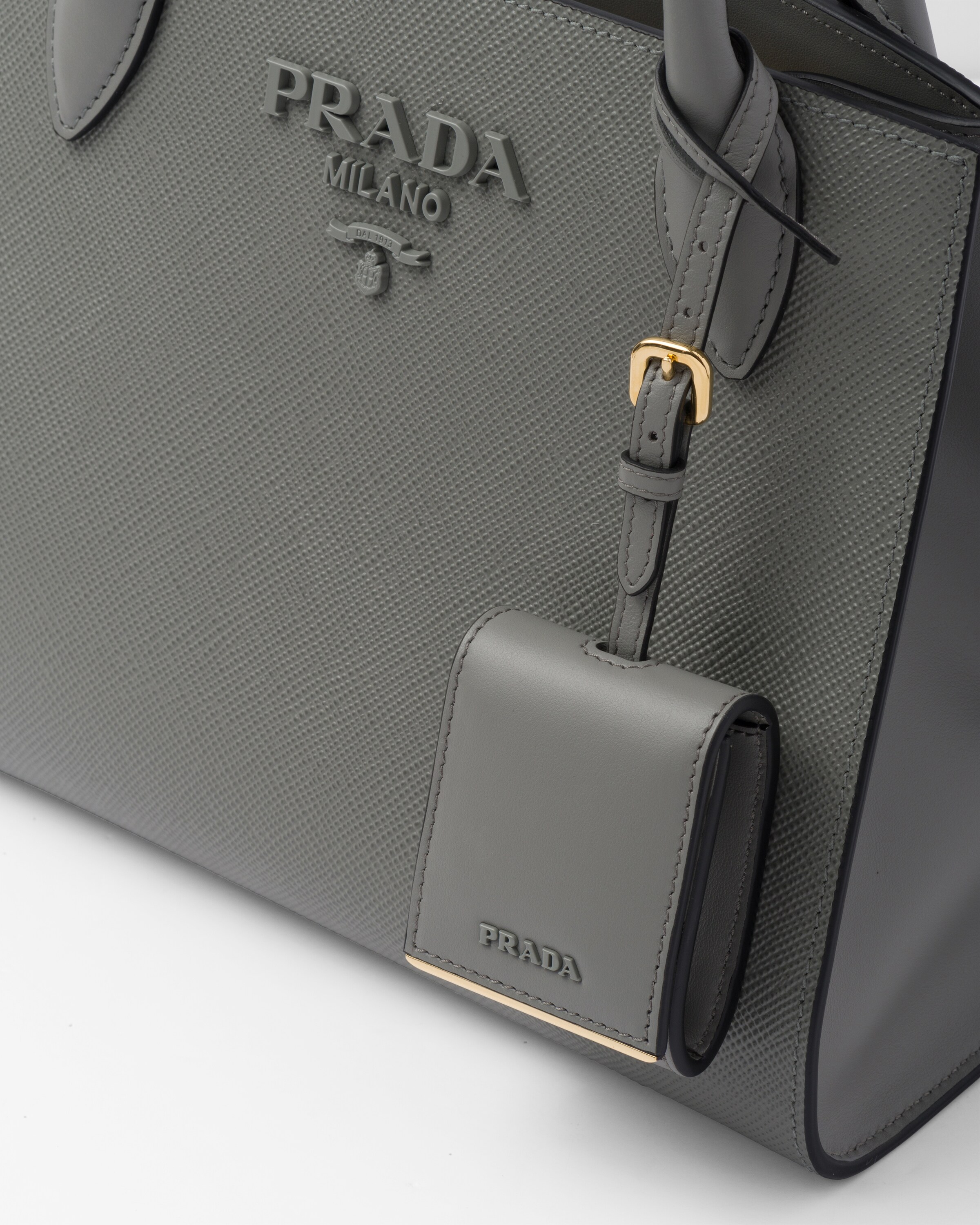 Black Prada Monochrome Small Saffiano Bag