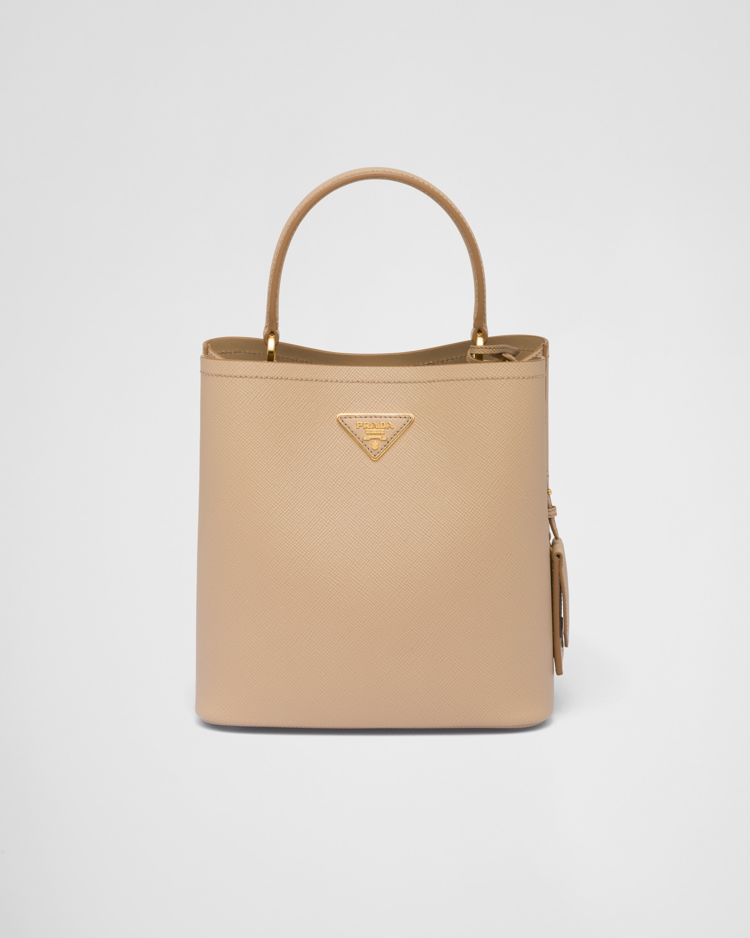 Medium Saffiano Leather Prada Panier Bag