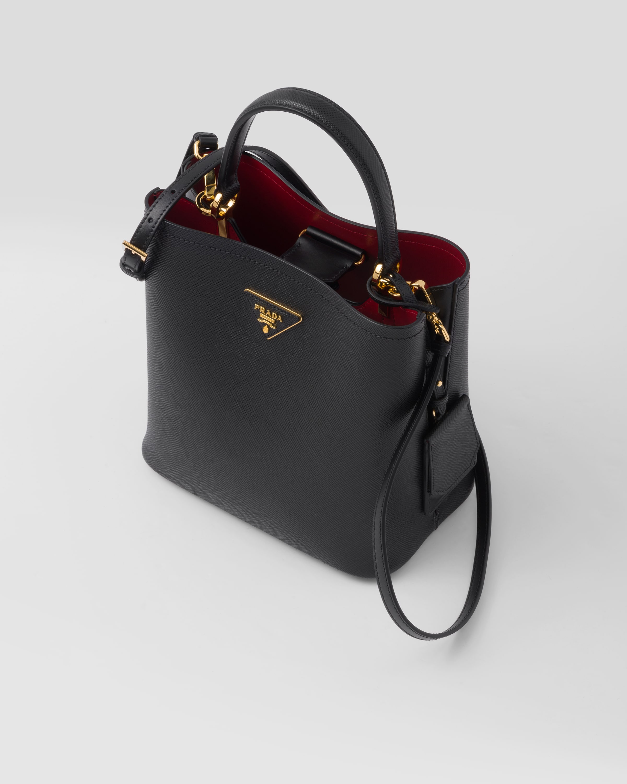 Prada 'panier' Small Leather Bucket Bag