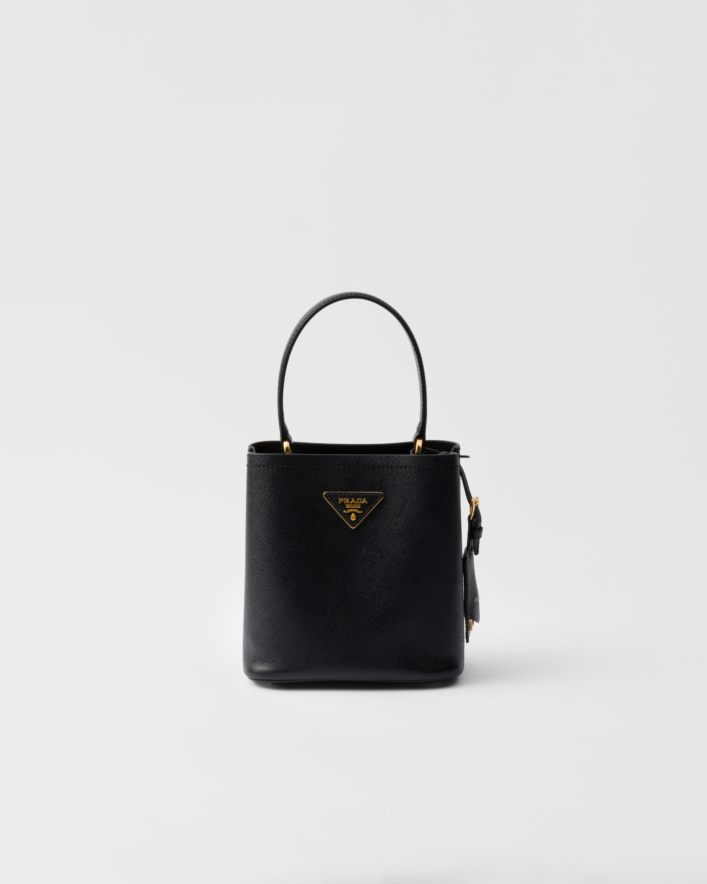 Black Prada Panier Saffiano leather mini-bag | PRADA