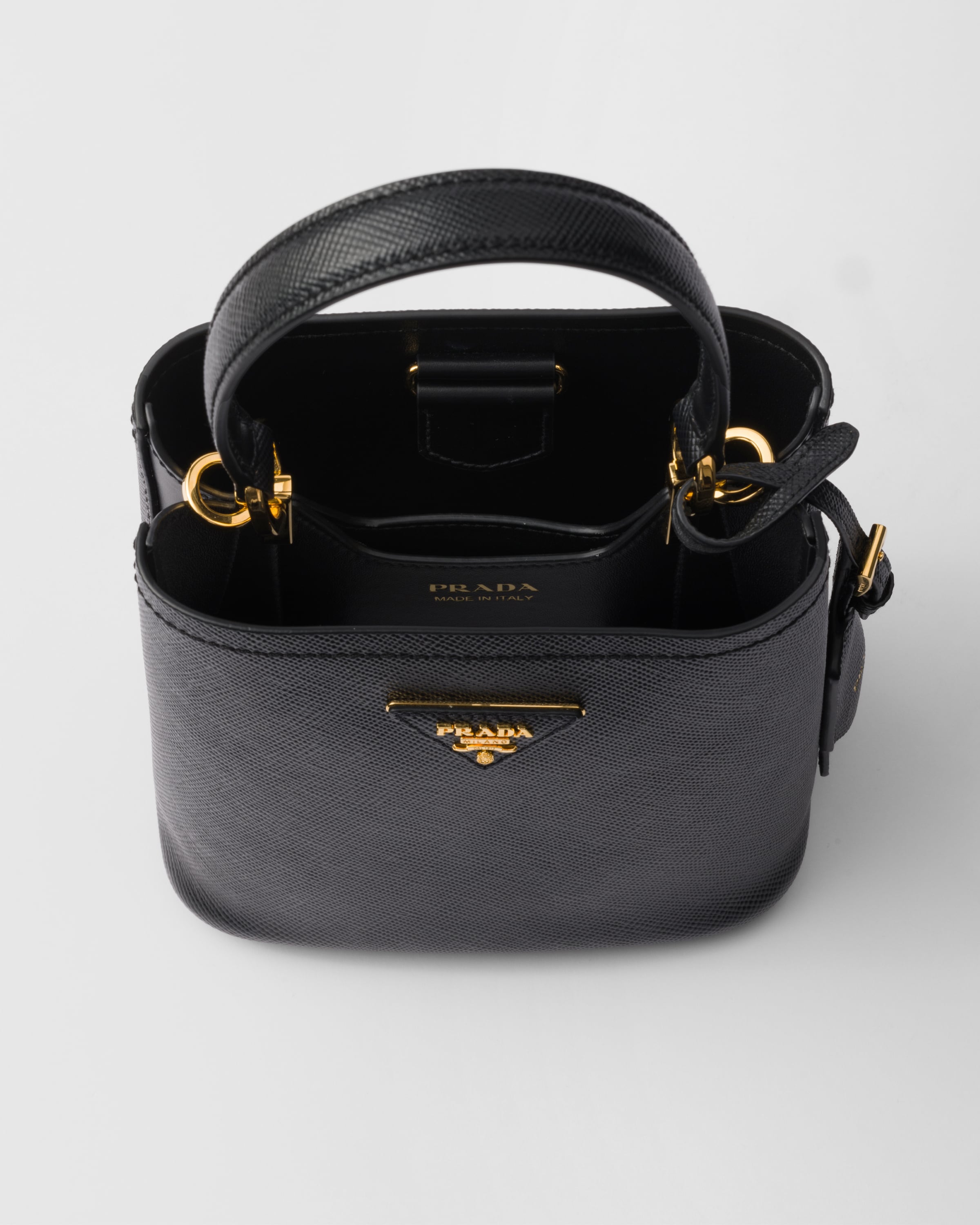 Mini sac Prada Panier en cuir Saffiano