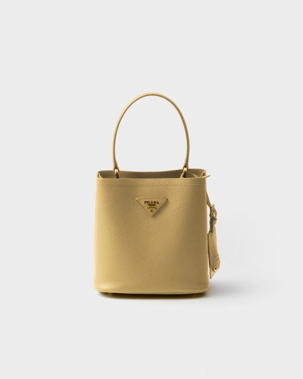 Prada Panier mini Saffiano leather bag - Vanilla Prada Panier mini Saffiano leather bag - Vanilla