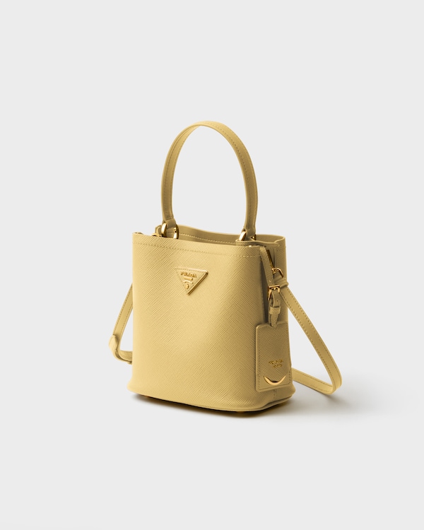 Prada Panier mini Saffiano leather bag - Vanilla Prada Panier mini Saffiano leather bag - Vanilla