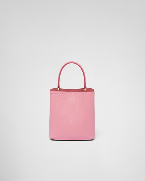 حقيبة Prada Panier من جلد سافيانو بحجم صغير حقيبة Prada Panier من جلد سافيانو بحجم صغير