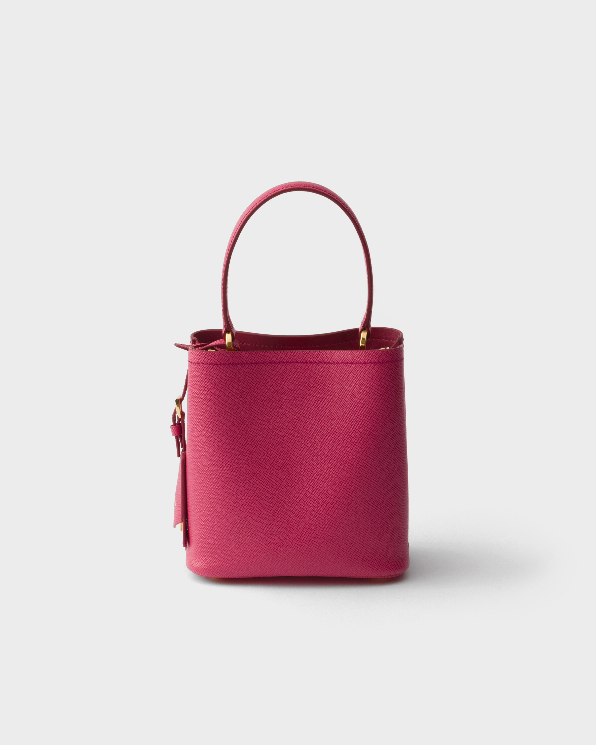 Peony Pink Prada Panier mini Saffiano leather bag | PRADA - United
