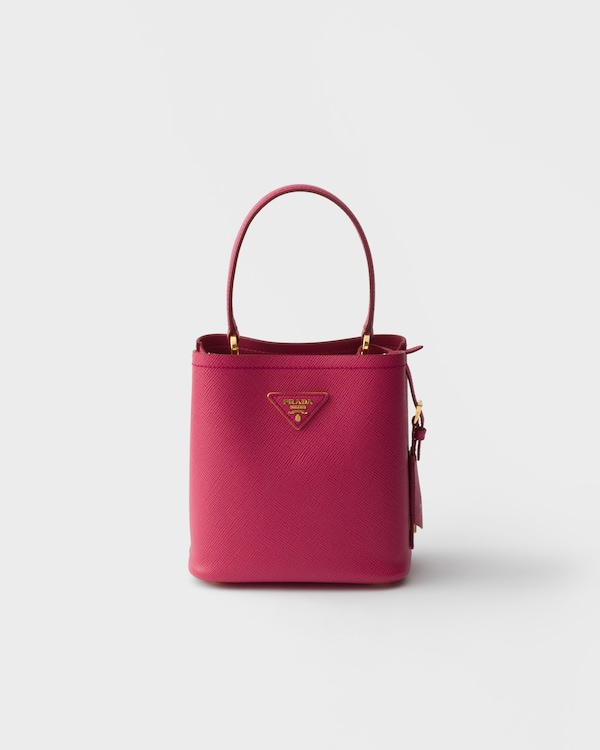 Prada Panier mini Saffiano leather bag - Peony Pink Prada Panier mini Saffiano leather bag - Peony Pink