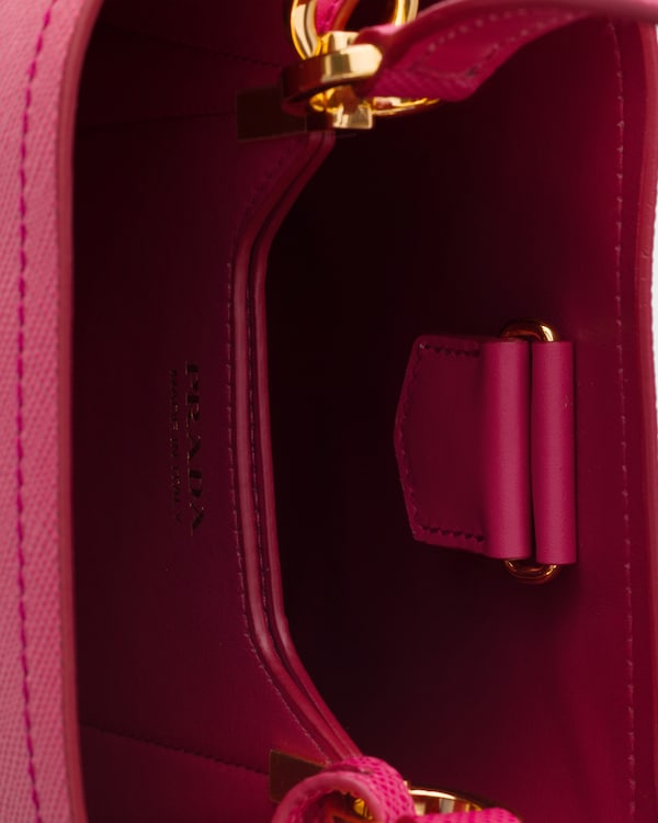 Prada Panier mini Saffiano leather bag - Peony Pink Prada Panier mini Saffiano leather bag - Peony Pink