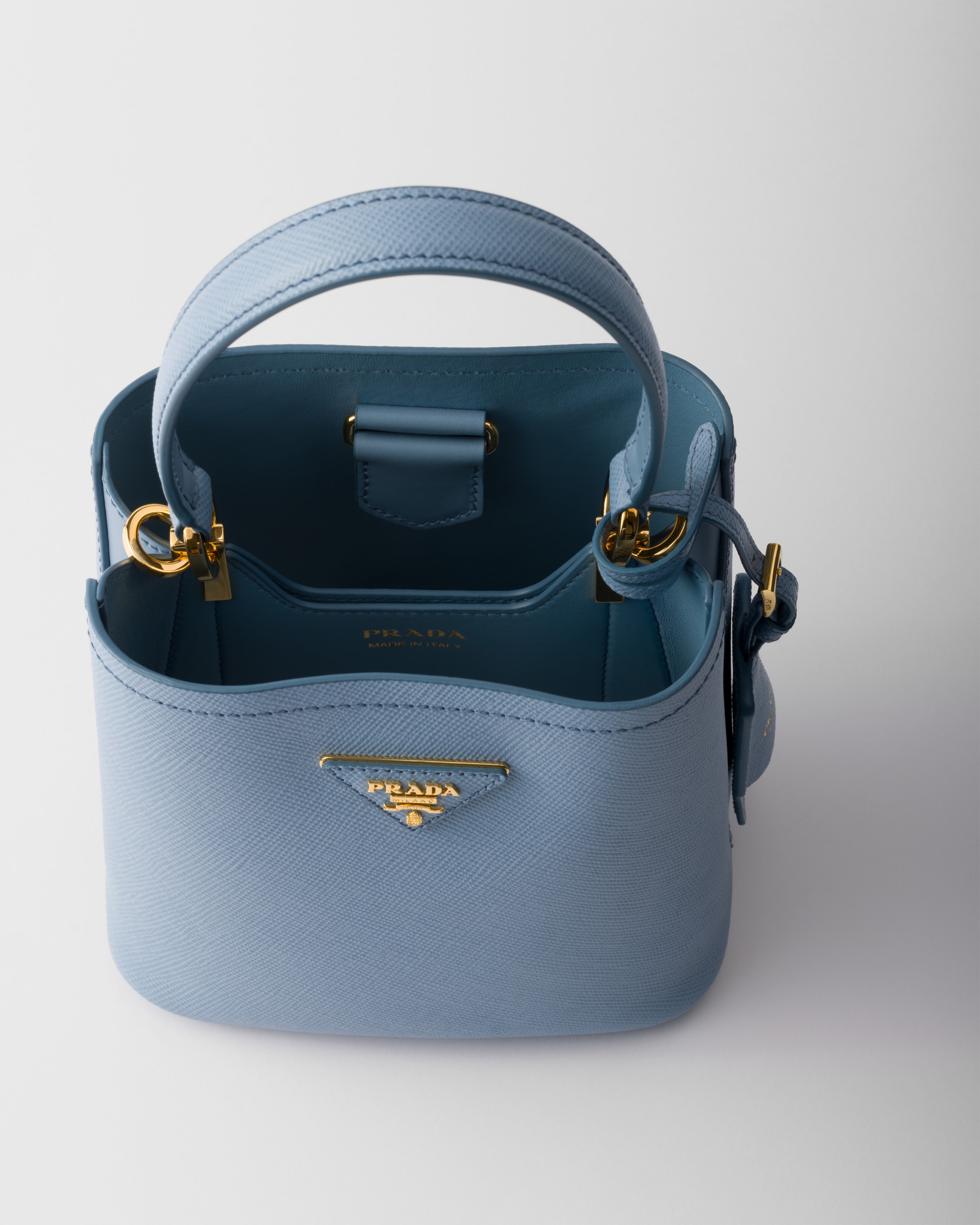 Mini sac Prada Panier en cuir Saffiano