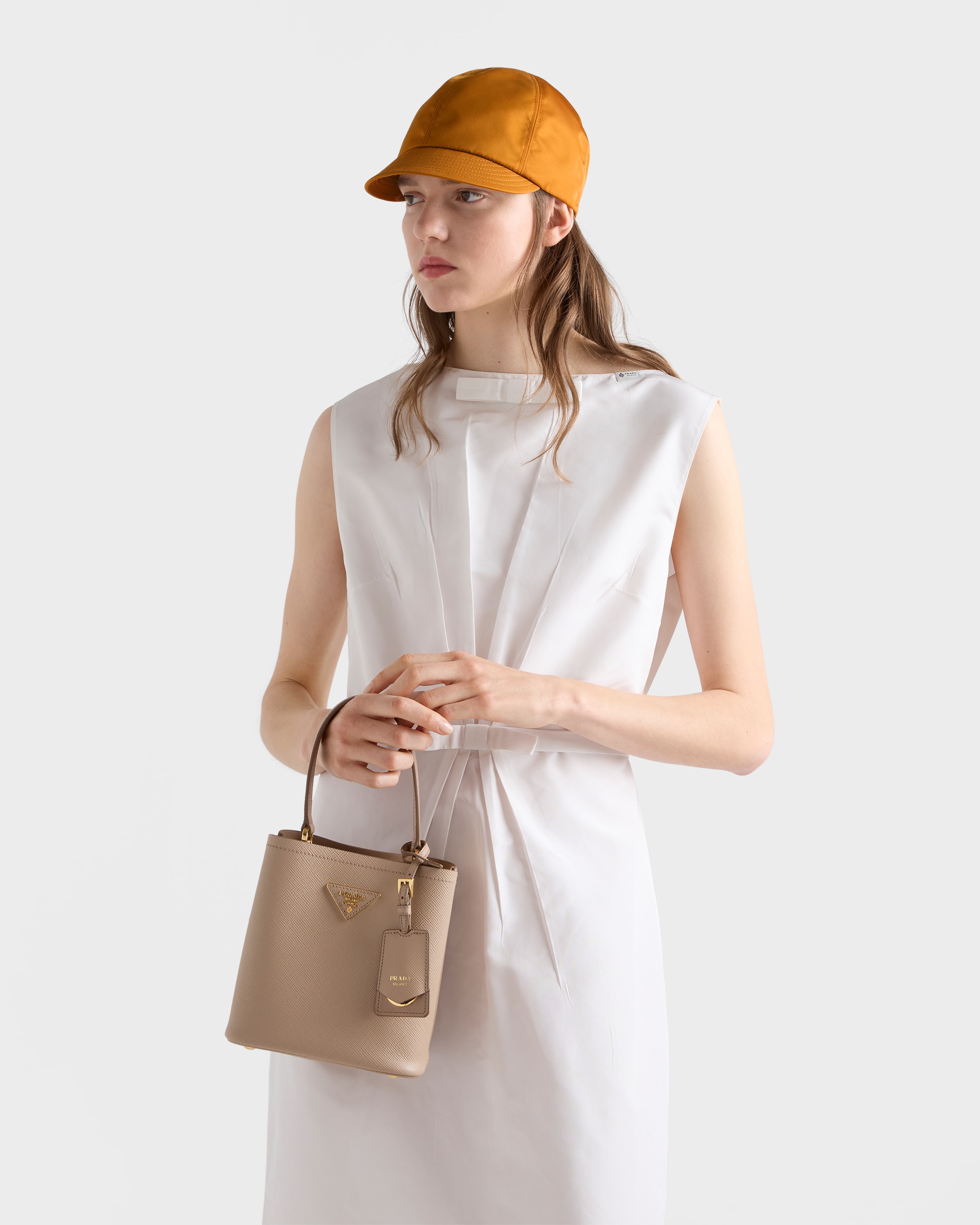 Cameo Prada Panier mini Saffiano leather bag | PRADA - United States