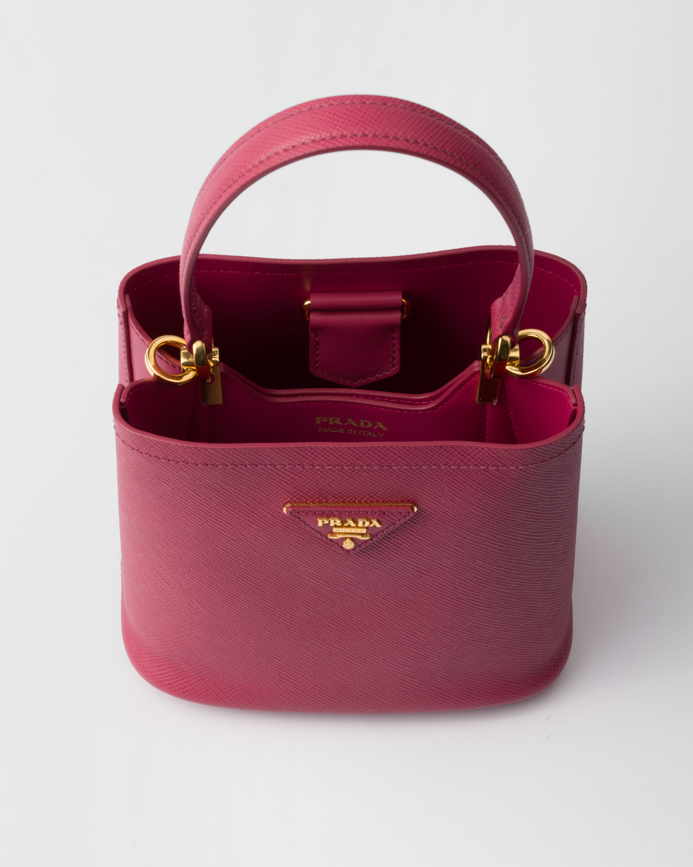 Borsa Prada Panier mini in Saffiano