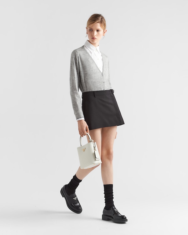 Kleine Prada Panier Tasche aus Saffiano-Leder Kleine Prada Panier Tasche aus Saffiano-Leder