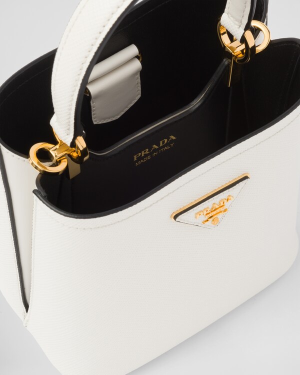 Kleine Prada Panier Tasche aus Saffiano-Leder Kleine Prada Panier Tasche aus Saffiano-Leder