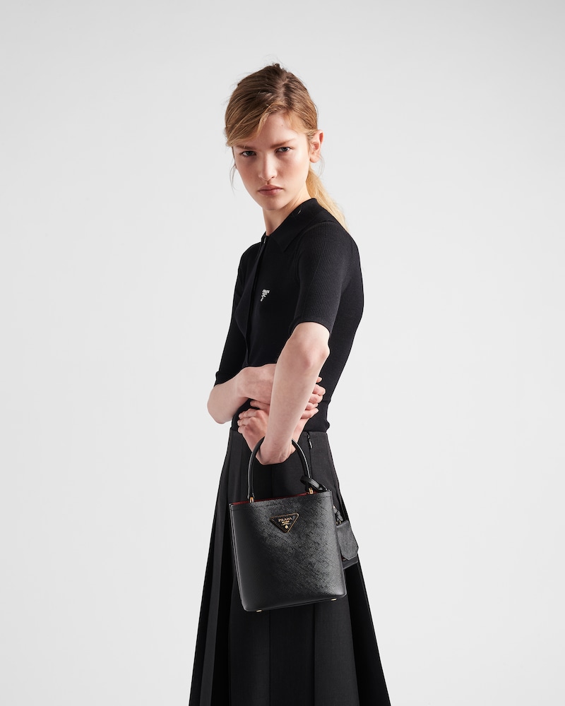 Saffiano leather deals prada bag