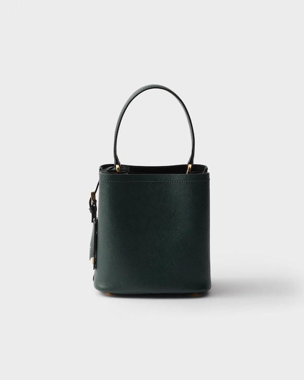 حقيبة Prada Panier صغيرة من جلد سافيانو حقيبة Prada Panier صغيرة من جلد سافيانو