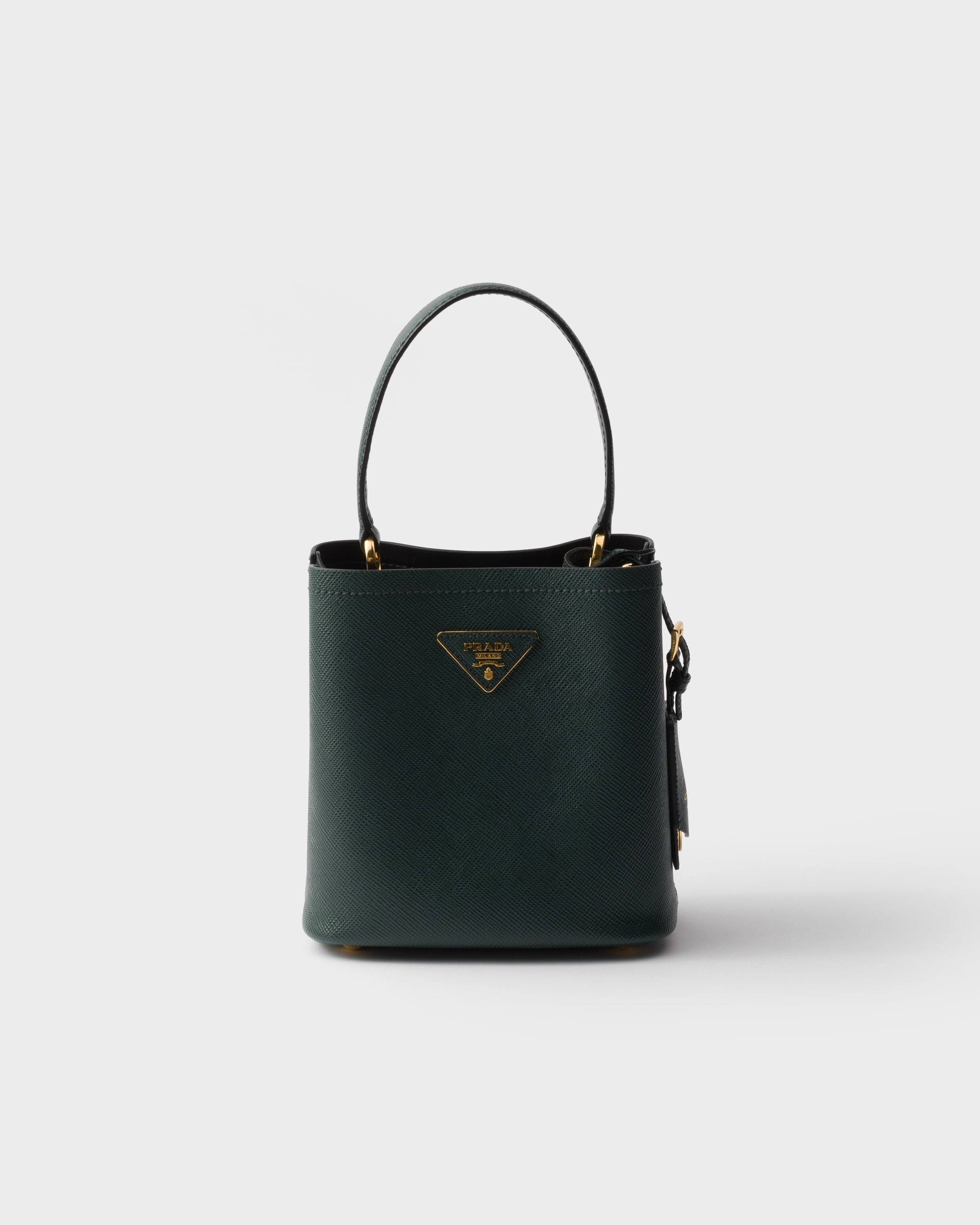 Emerald Prada Panier Mini Saffiano Leather Bag | PRADA - Saudi Arabia